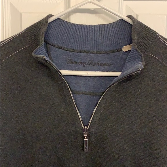 Tommy Bahama reversible zip up sweater - Picture 3 of 8